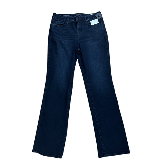Jeans Straight By Not Your Daughters Jeans In Blue Denim, Size:12