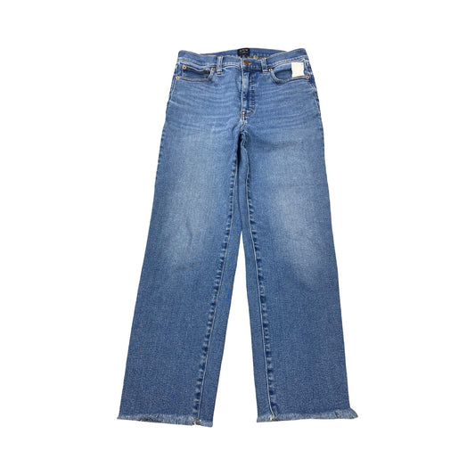 Jeans Straight By J. Crew In Blue Denim, Size:6