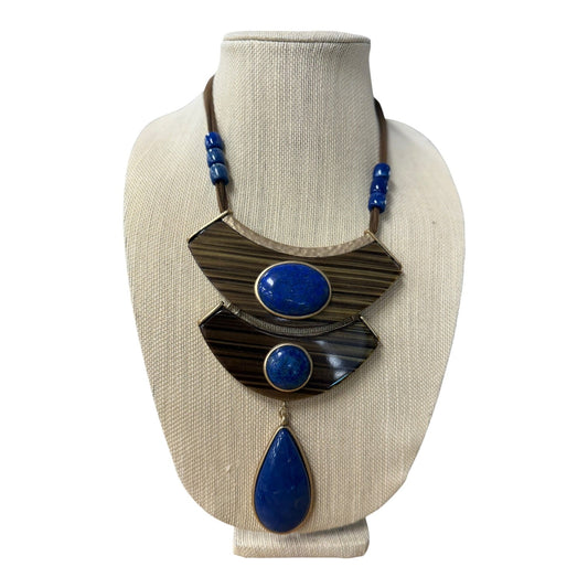 Necklace Statement By Chicos In Blue