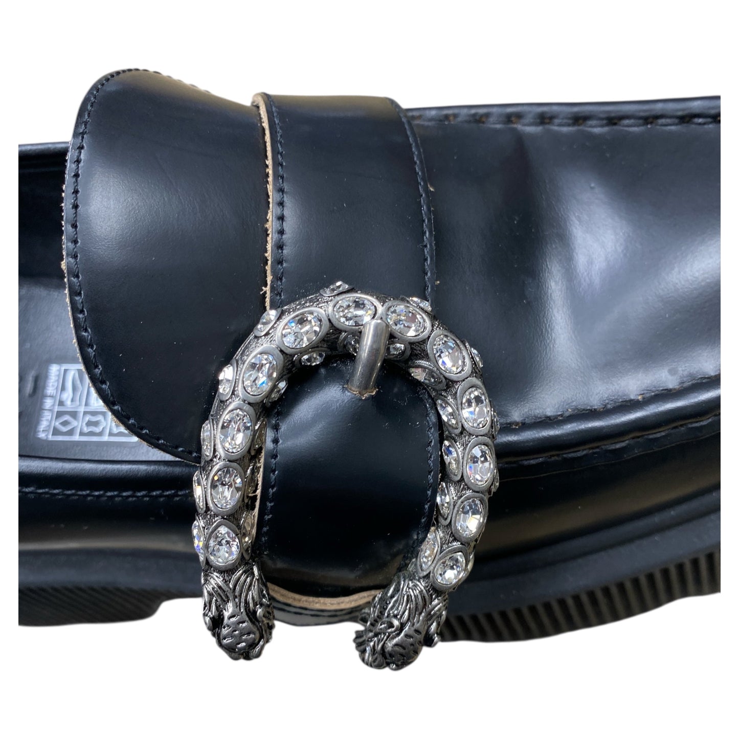 Shoes Luxury Designer By Gucci In Black, Size:6.5