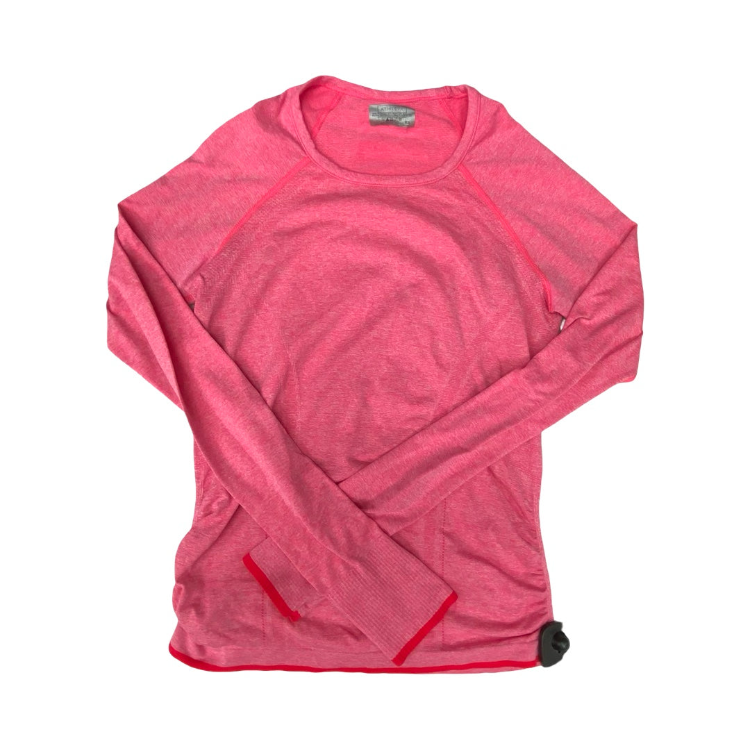 Athletic Top Ls Crewneck By Athleta In Pink, Size:Xs