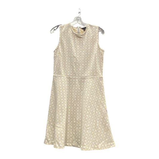 Dress Casual Short By Ann Taylor In Tan & Yellow, Size:8