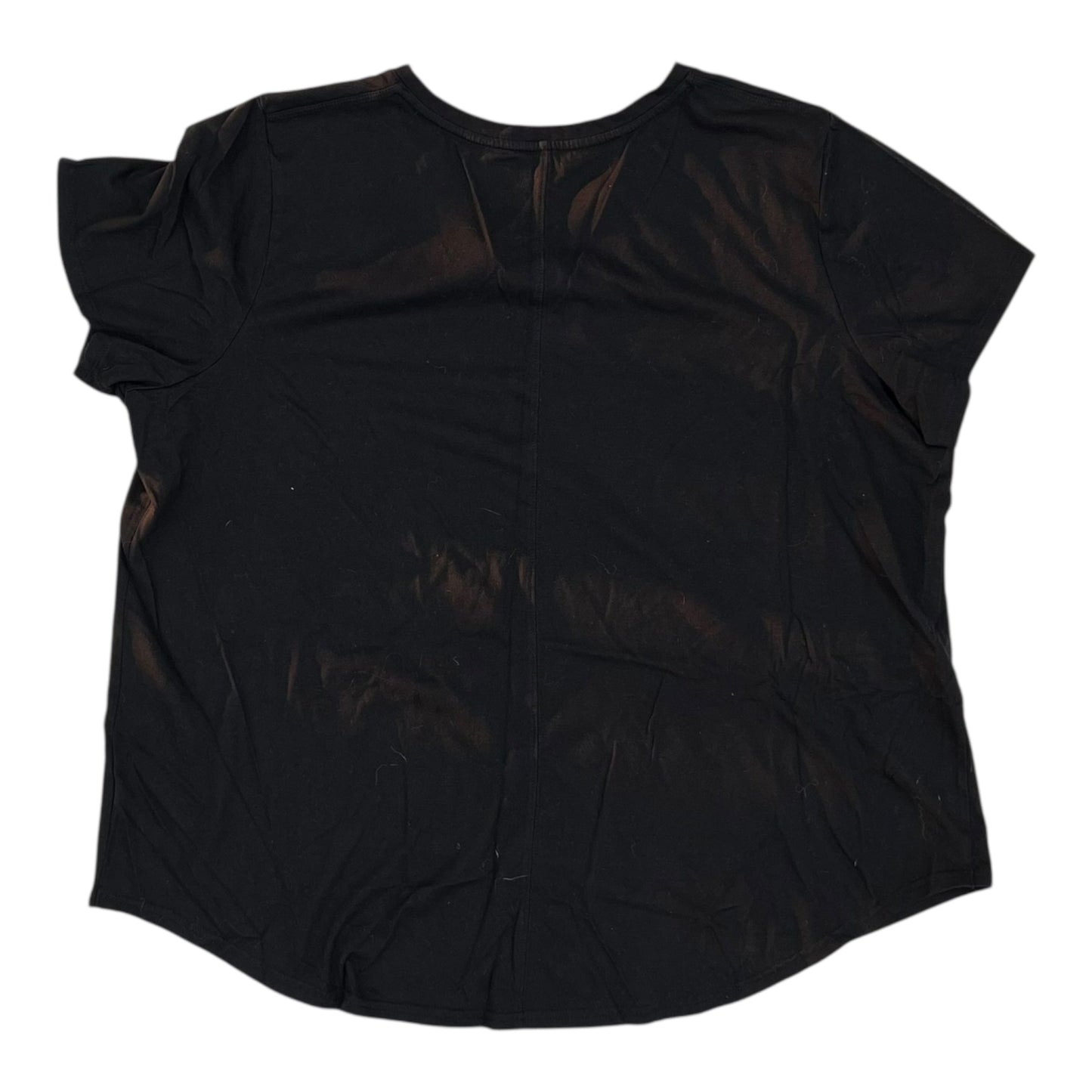 Athletic Top Ss By Tek Gear In Black, Size:2X