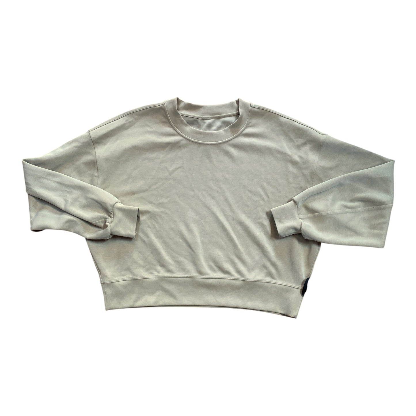 Athletic Sweatshirt Crewneck By Lululemon In Tan, Size:6