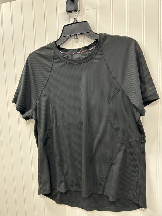 Athletic Top Ss By Spyder In Black, Size:L