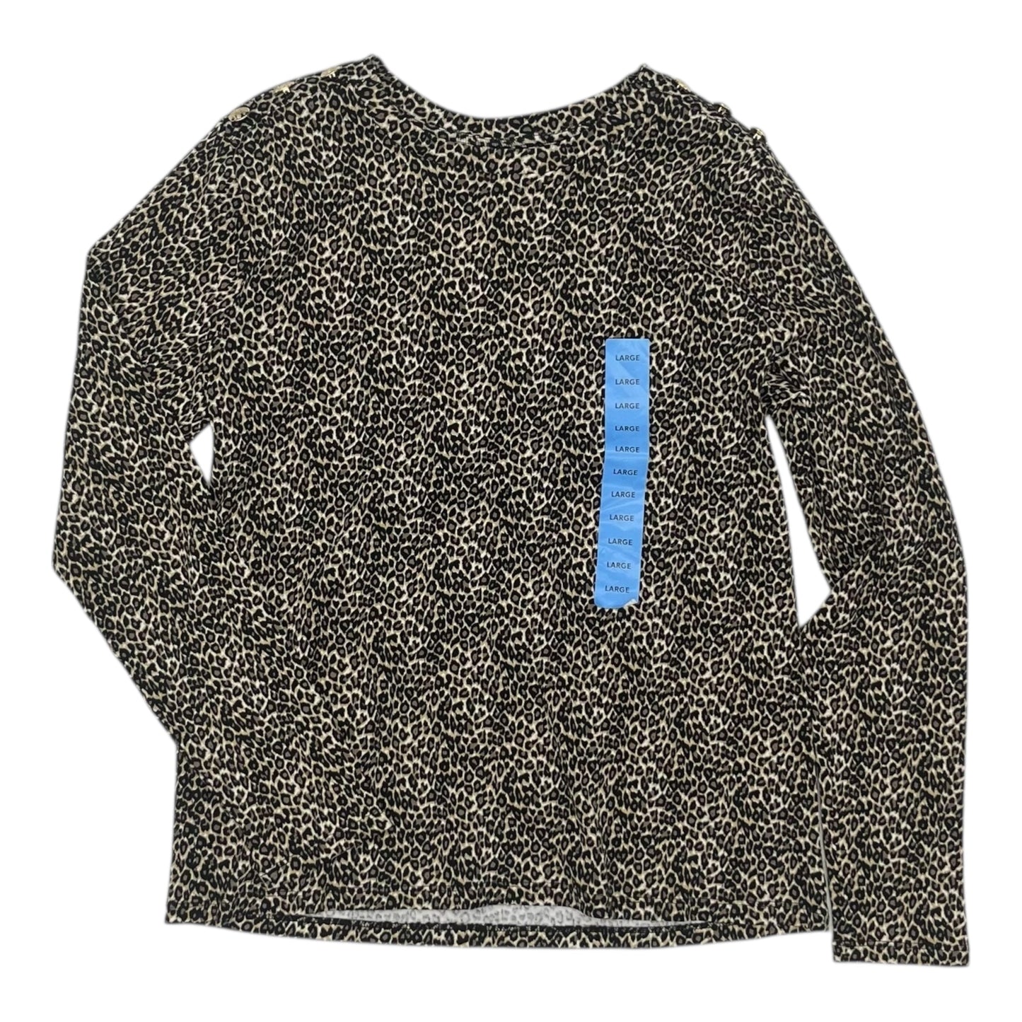 Top Ls By Rafaella In Leopard Print, Size:L