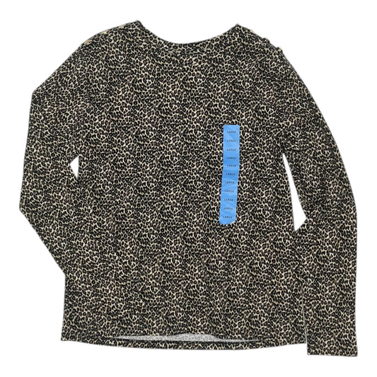 Top Ls By Rafaella In Leopard Print, Size:L