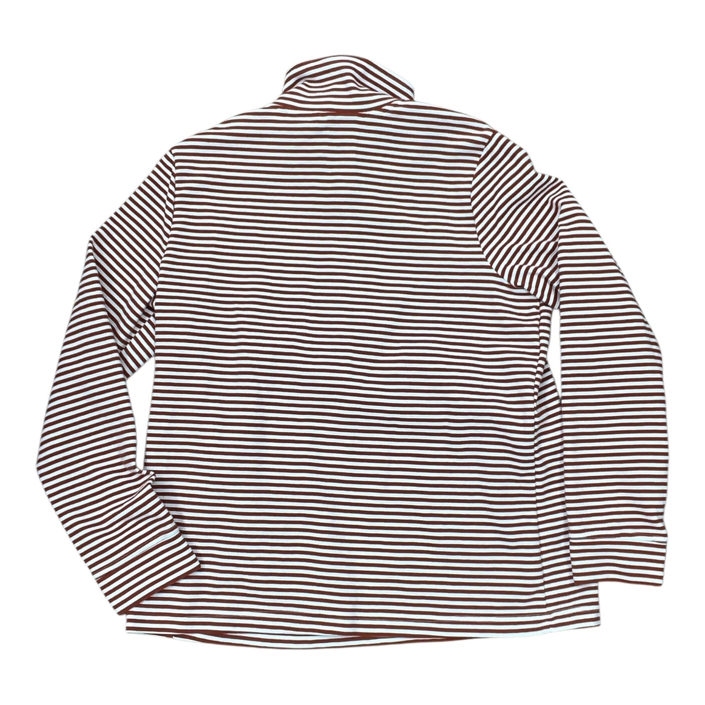 Top Ls By Croft And Barrow In Brown & Cream, Size:L