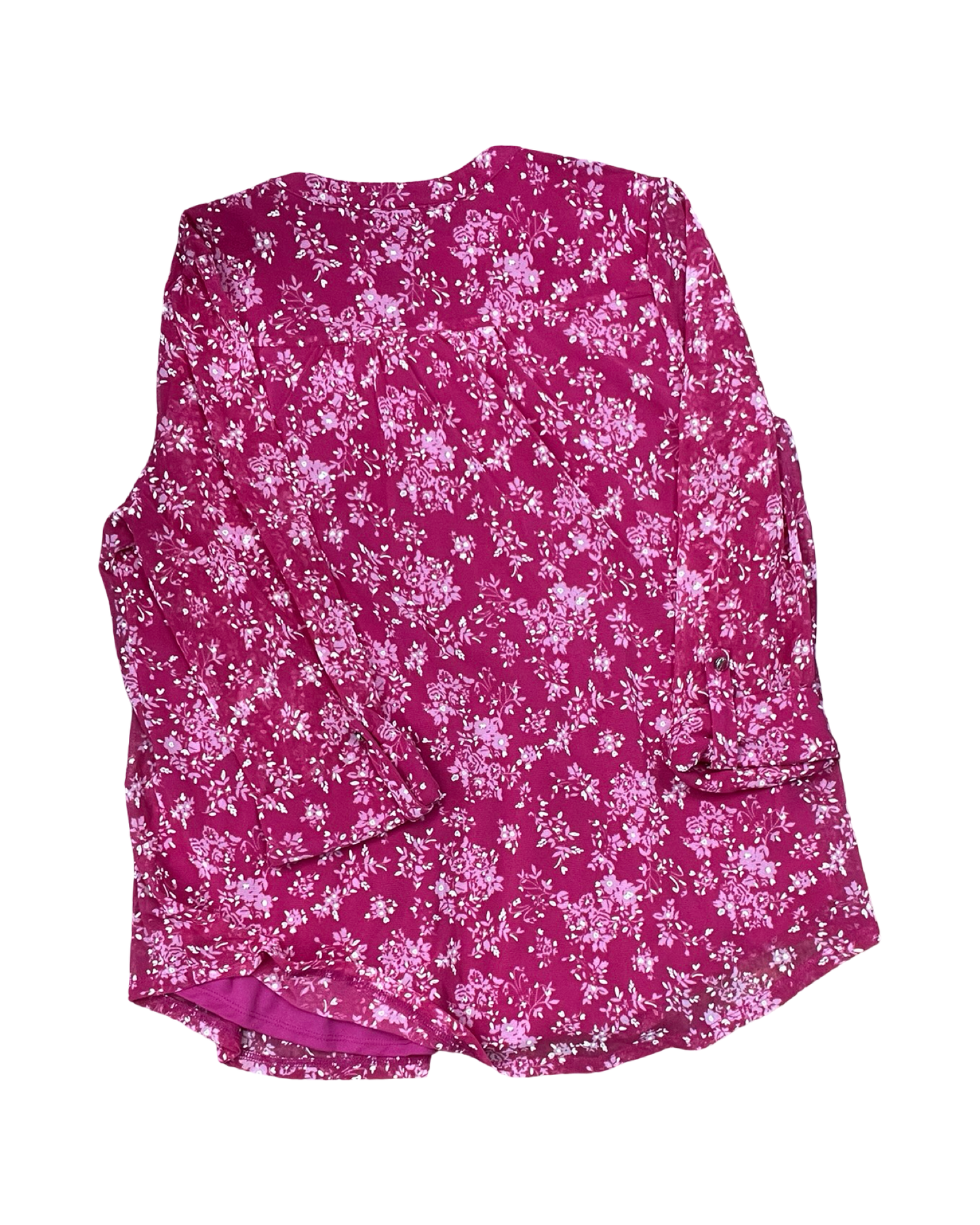 Top Ls By Kim Rogers In Pink & White, Size:L
