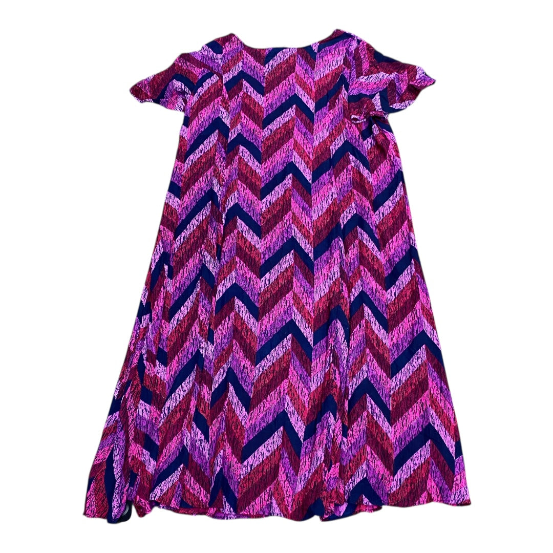 Dress Casual Maxi By Denim 24/7 In Blue & Pink, Size:1X