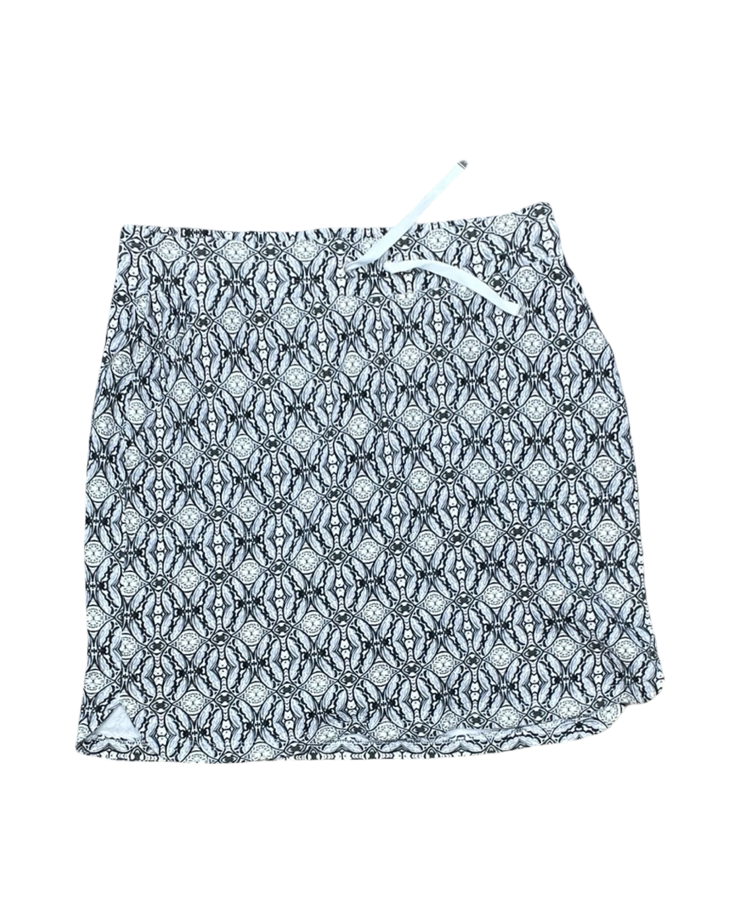 Skort By Croft And Barrow In Cream & Grey, Size:S