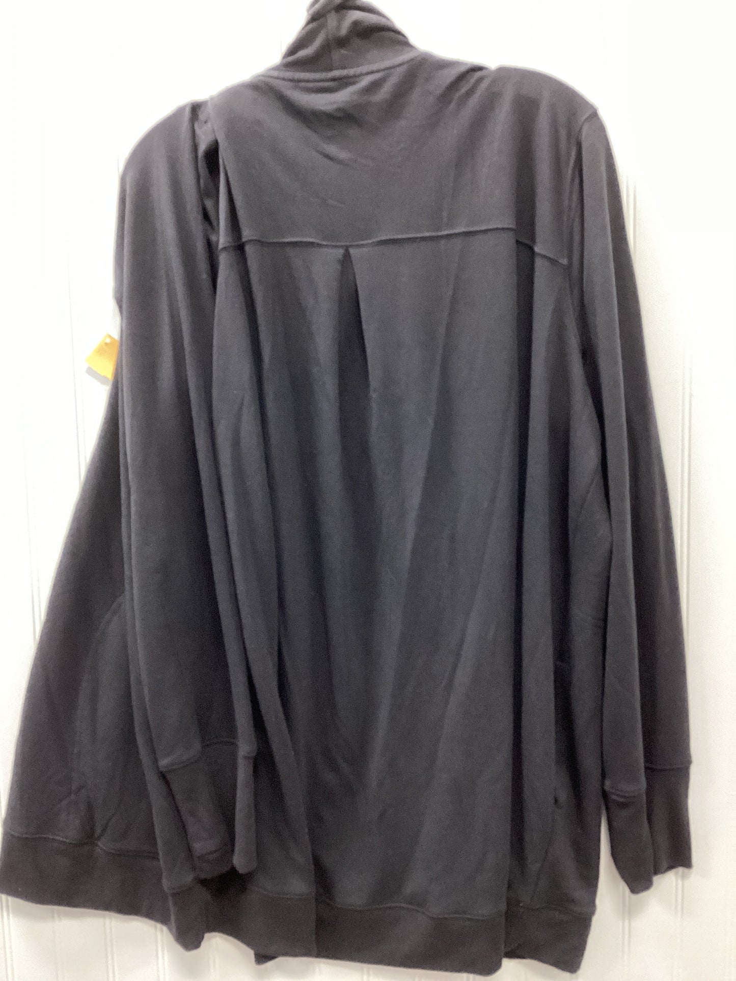 Cardigan By Tek Gear In Black, Size:2X