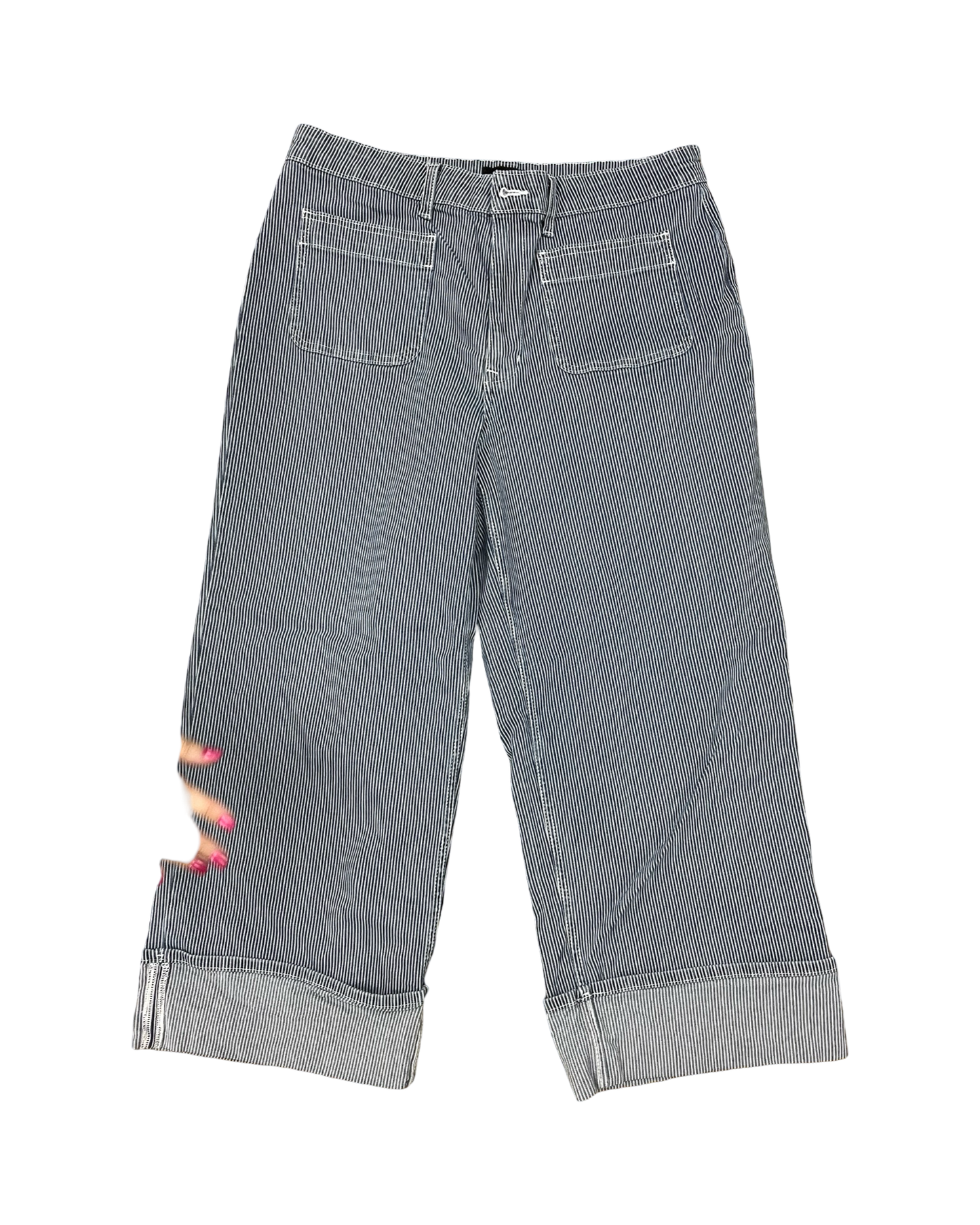 Jeans Wide Leg By Free Assembly In Blue Denim, Size:16