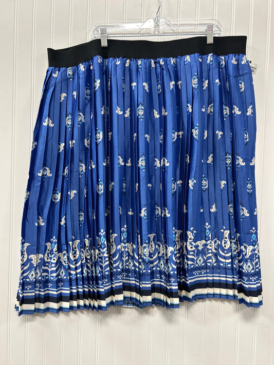 Skirt Midi By Lane Bryant In Blue, Size:24