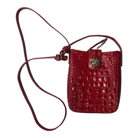 Crossbody Designer By Brahmin In Red, Size:Small