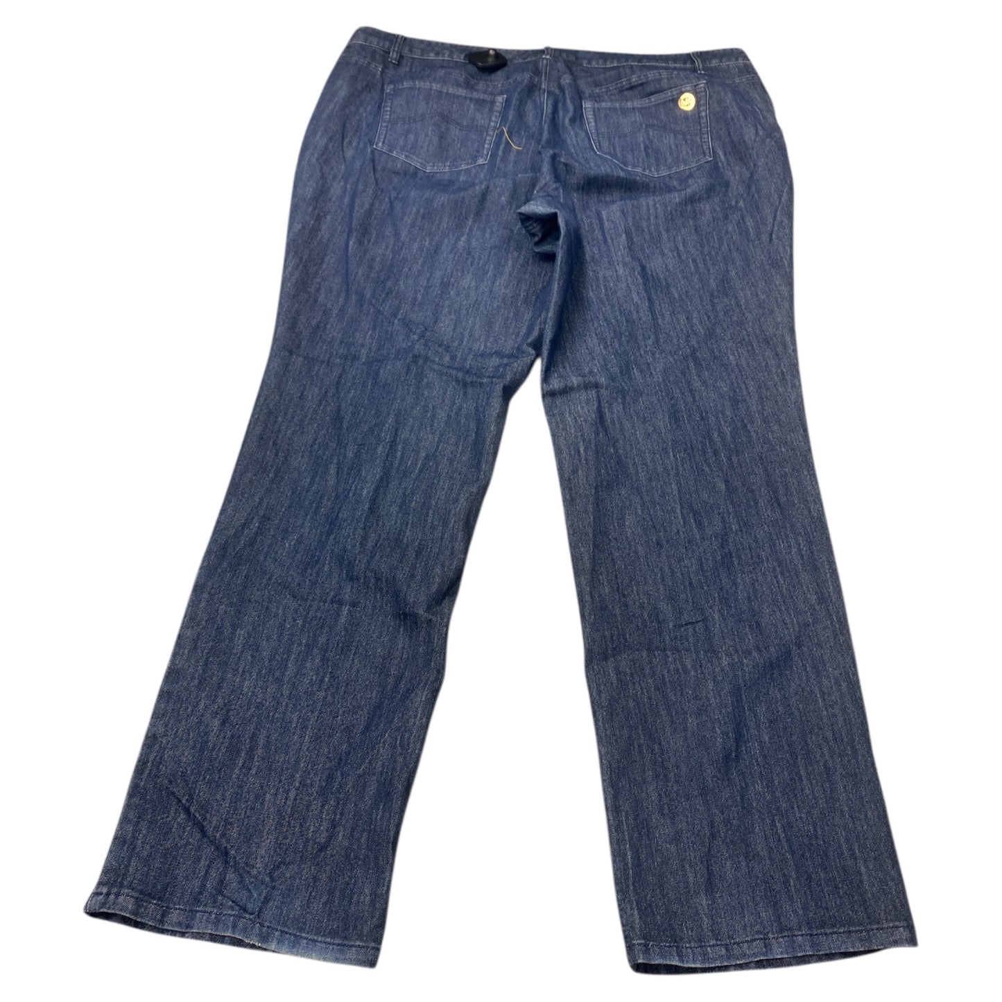 Jeans Straight By Michael By Michael Kors In Blue Denim, Size:20