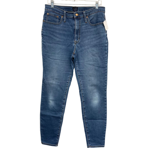 Jeans Skinny By J. Crew In Blue Denim, Size:10