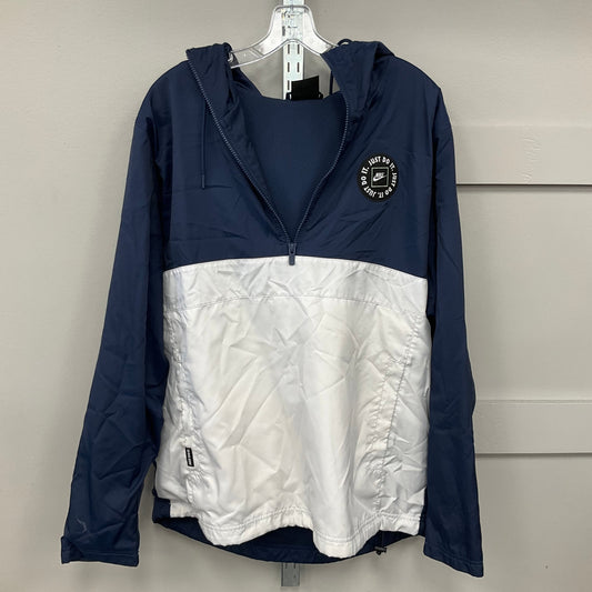 Jacket Windbreaker By Nike Apparel In Navy, Size:L