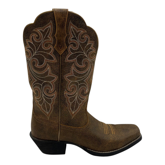 Boots Western By Ariat In Brown, Size:6.5