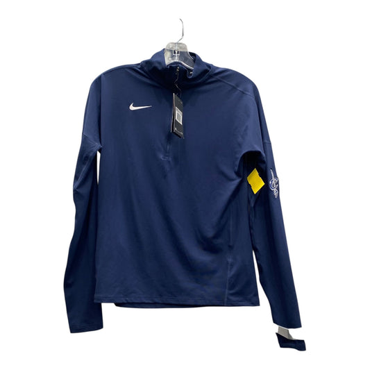 Athletic Top Ls Collar By Nike Apparel In Navy, Size:Xs