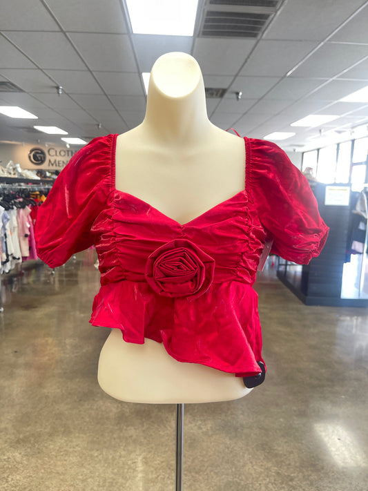 Top Ss By Clothes Mentor In Red, Size:S