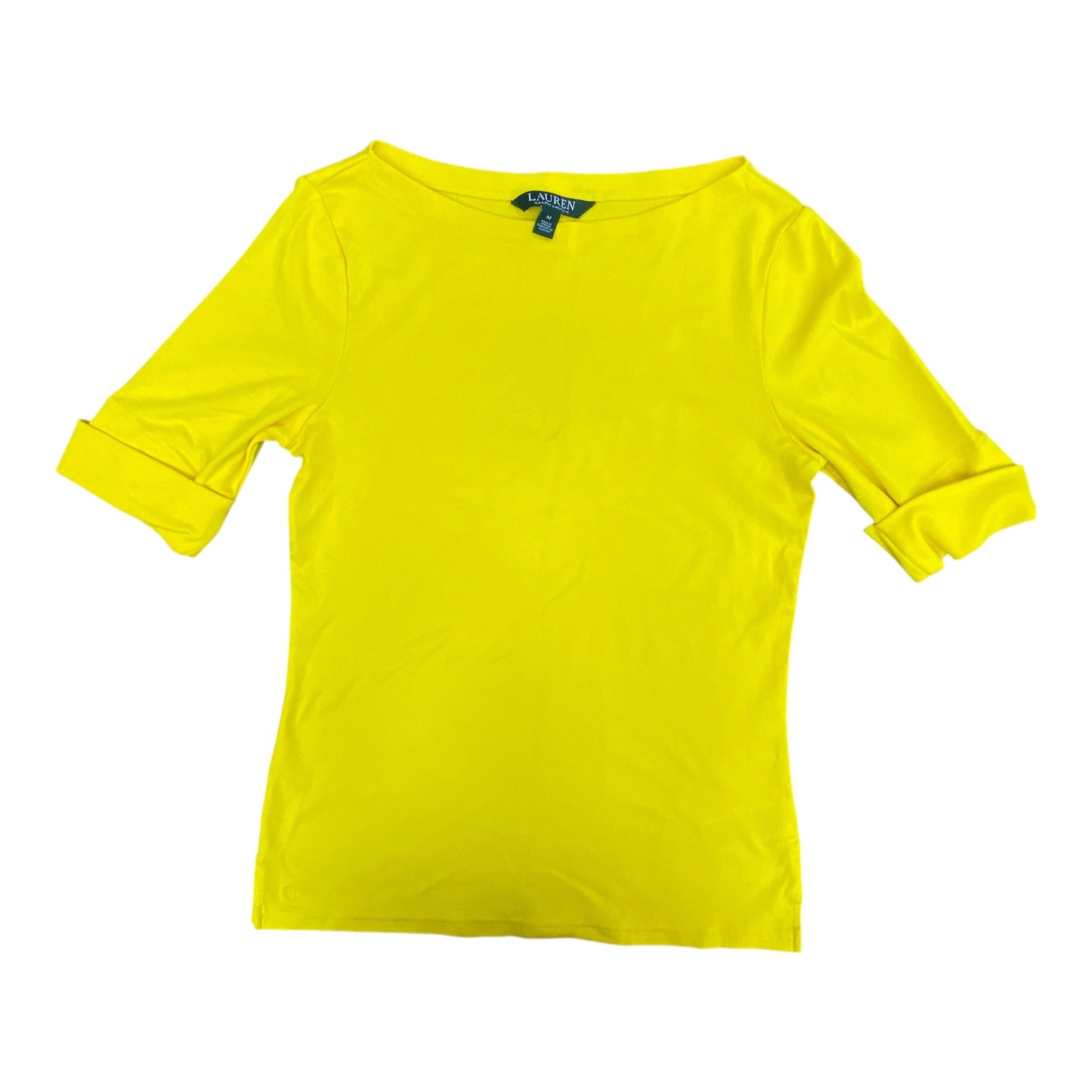 Top Ss By Lauren By Ralph Lauren In Yellow, Size:M