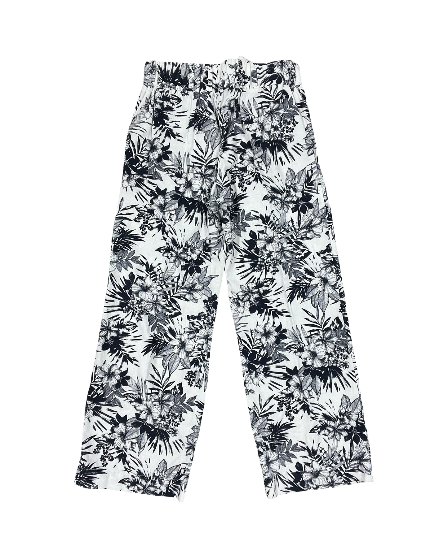 Pants Linen By Clothes Mentor In Blue & White, Size:M