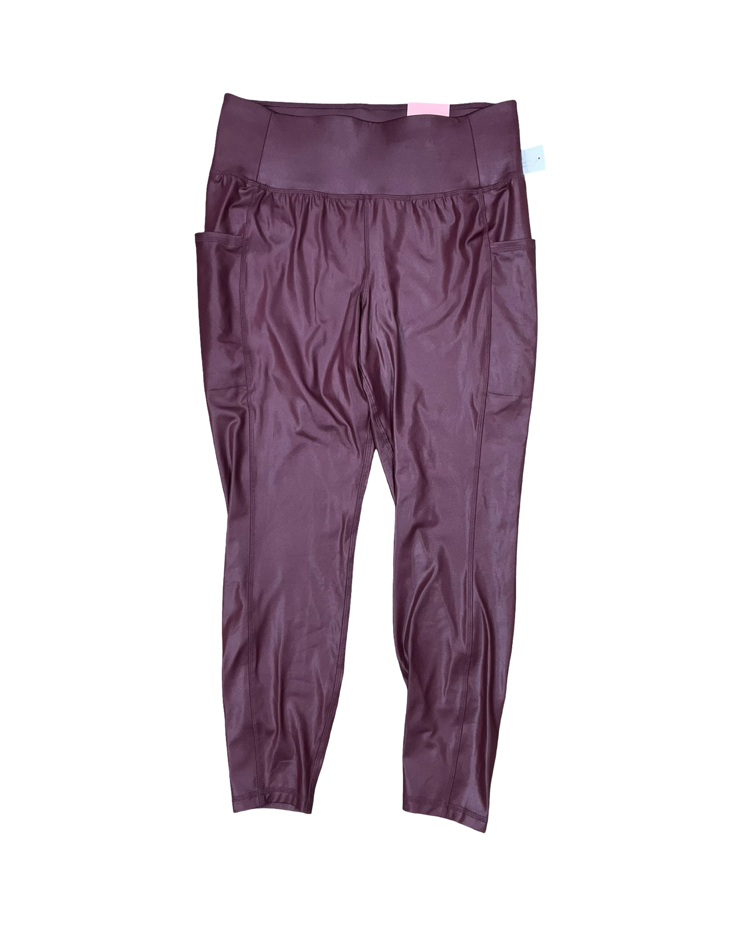 Athletic Leggings By Livi Active In Maroon, Size:Xl