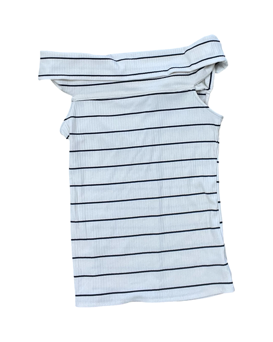 Top Sleeveless By A New Day In Blue & Cream, Size:S