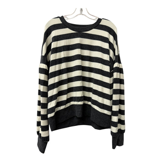 Top Ls By Evereve In Grey & White, Size:Xl