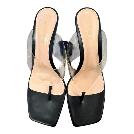 Shoes Designer By Gianvito Rossi In Black, Size:9