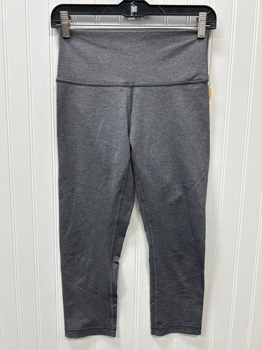 Athletic Leggings Capris By Lululemon In Grey, Size:8