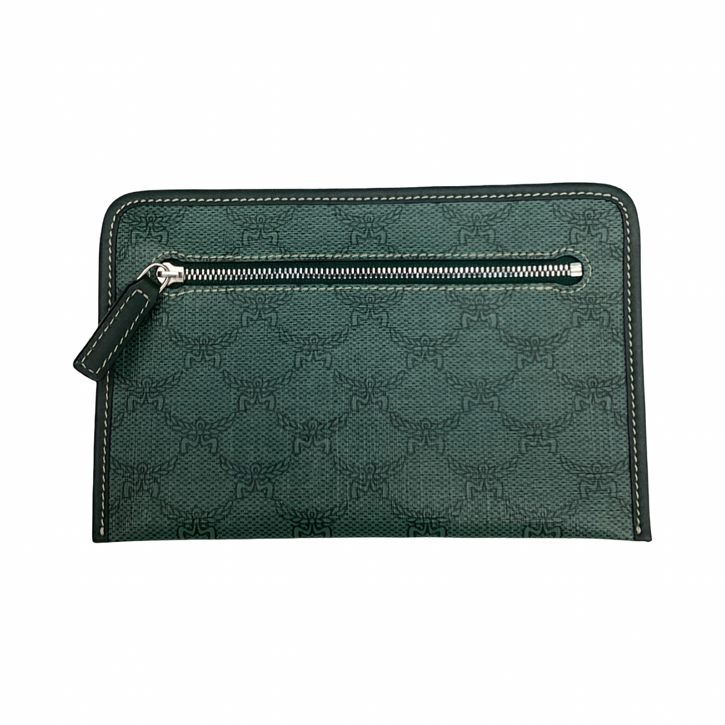 Wristlet Luxury Designer By Mcm In Green, Size:Medium