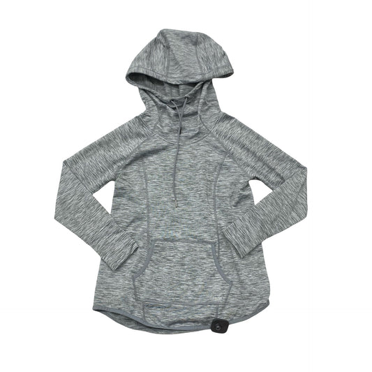 Athletic Sweatshirt Hoodie By Calvin Klein In Grey, Size:M