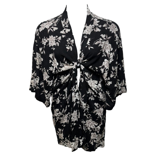 Kimono By Spiritual Gangster In Floral Print, Size: Osfm