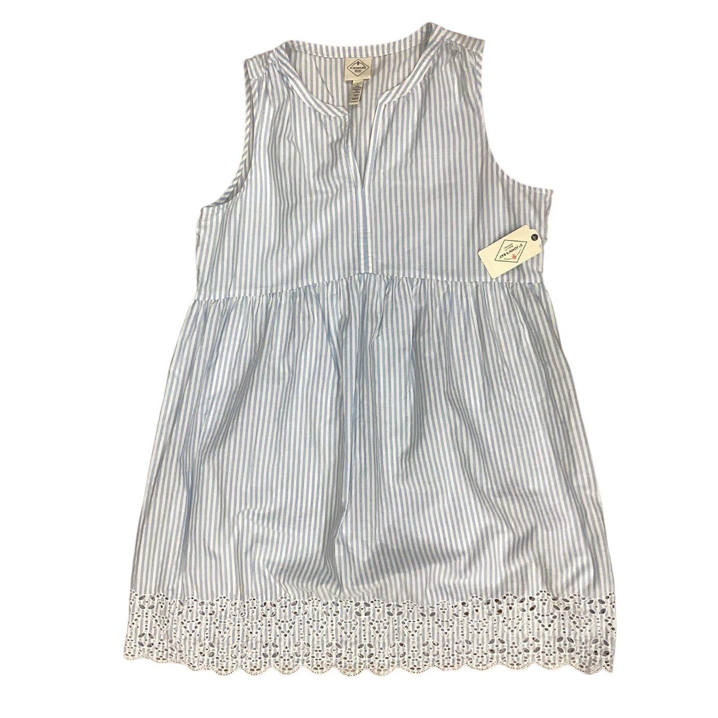 Dress Casual Short By St Johns Bay In Striped Pattern, Size:L