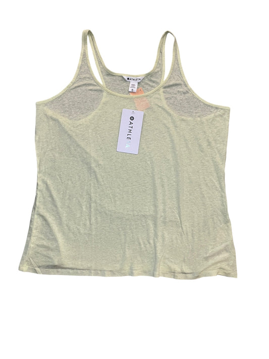 Athletic Tank Top By Athleta In Green, Size:Xl