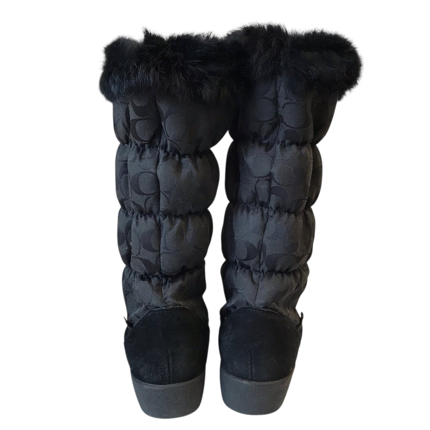 Boots Designer By Coach In Black, Size:9