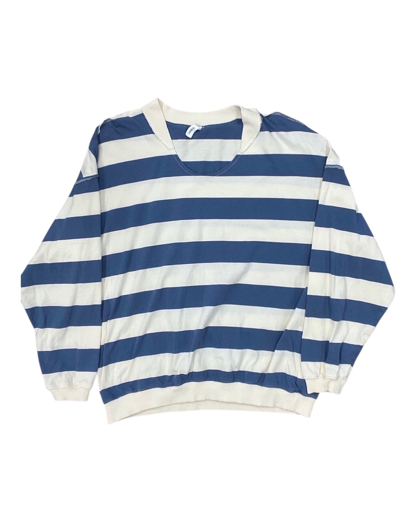 Top Ls By Wishlist In Blue & Cream, Size:S