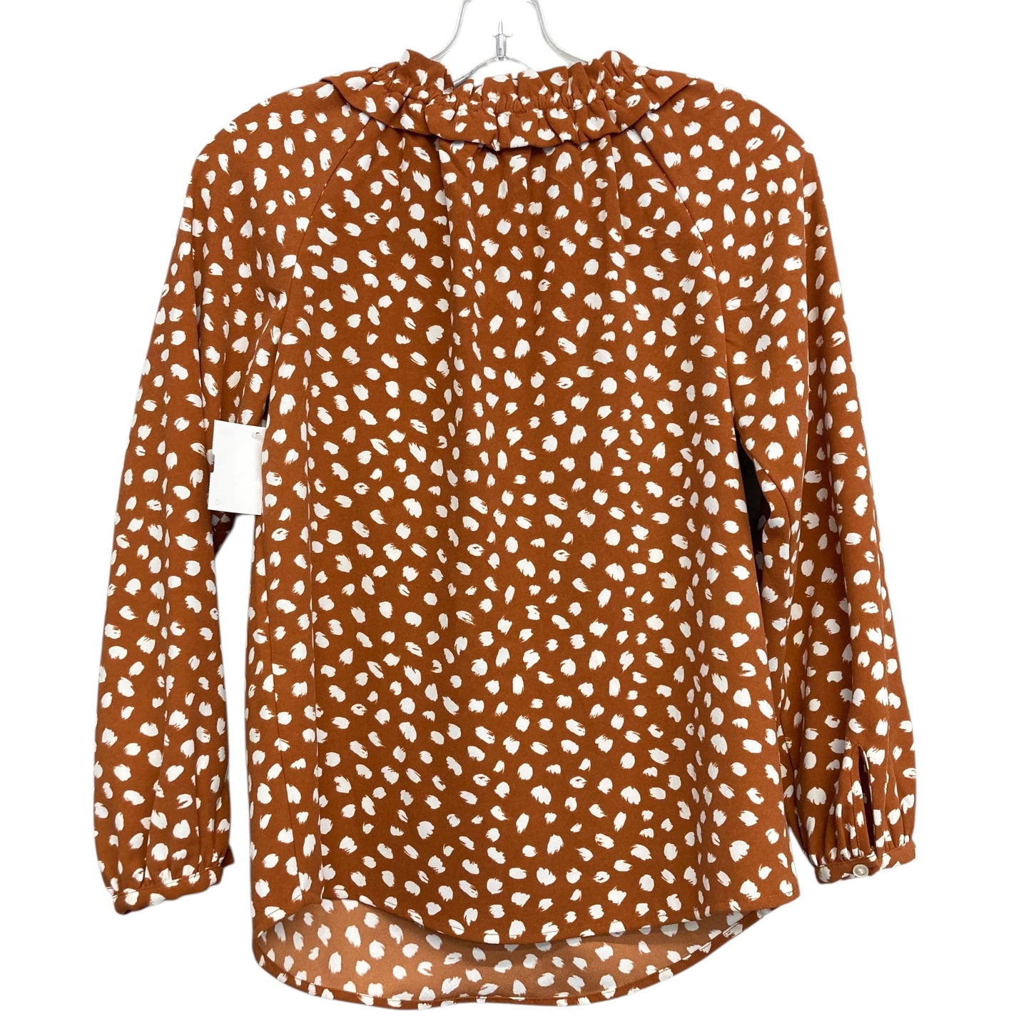 Top Ls By J. Crew In Brown & White, Size:Xxs