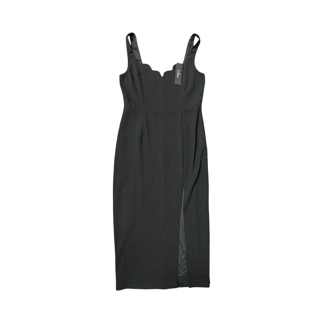Dress Casual Midi By Lulus In Black, Size:L