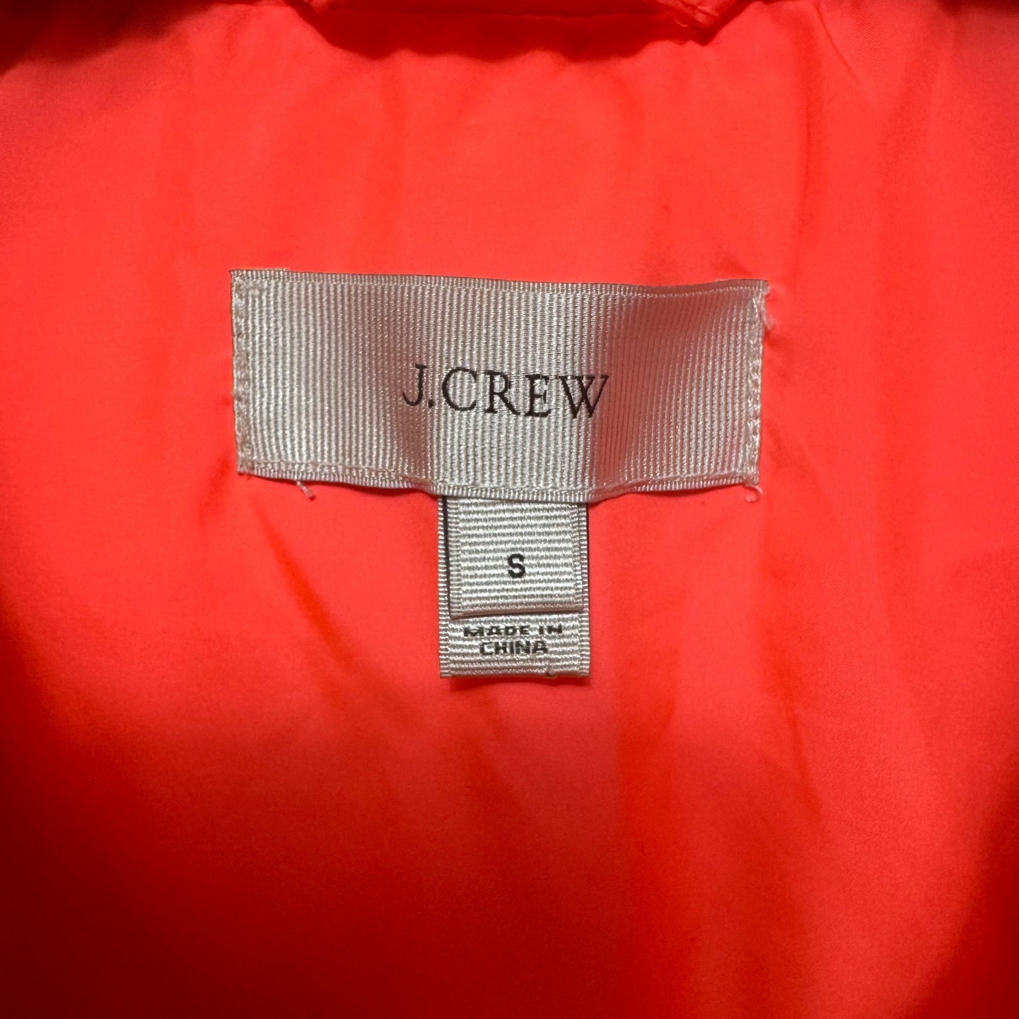 Vest Puffer & Quilted By J. Crew In Coral, Size: S
