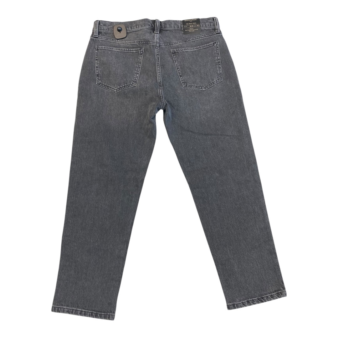 Jeans Straight By Banana Republic In Black, Size:8