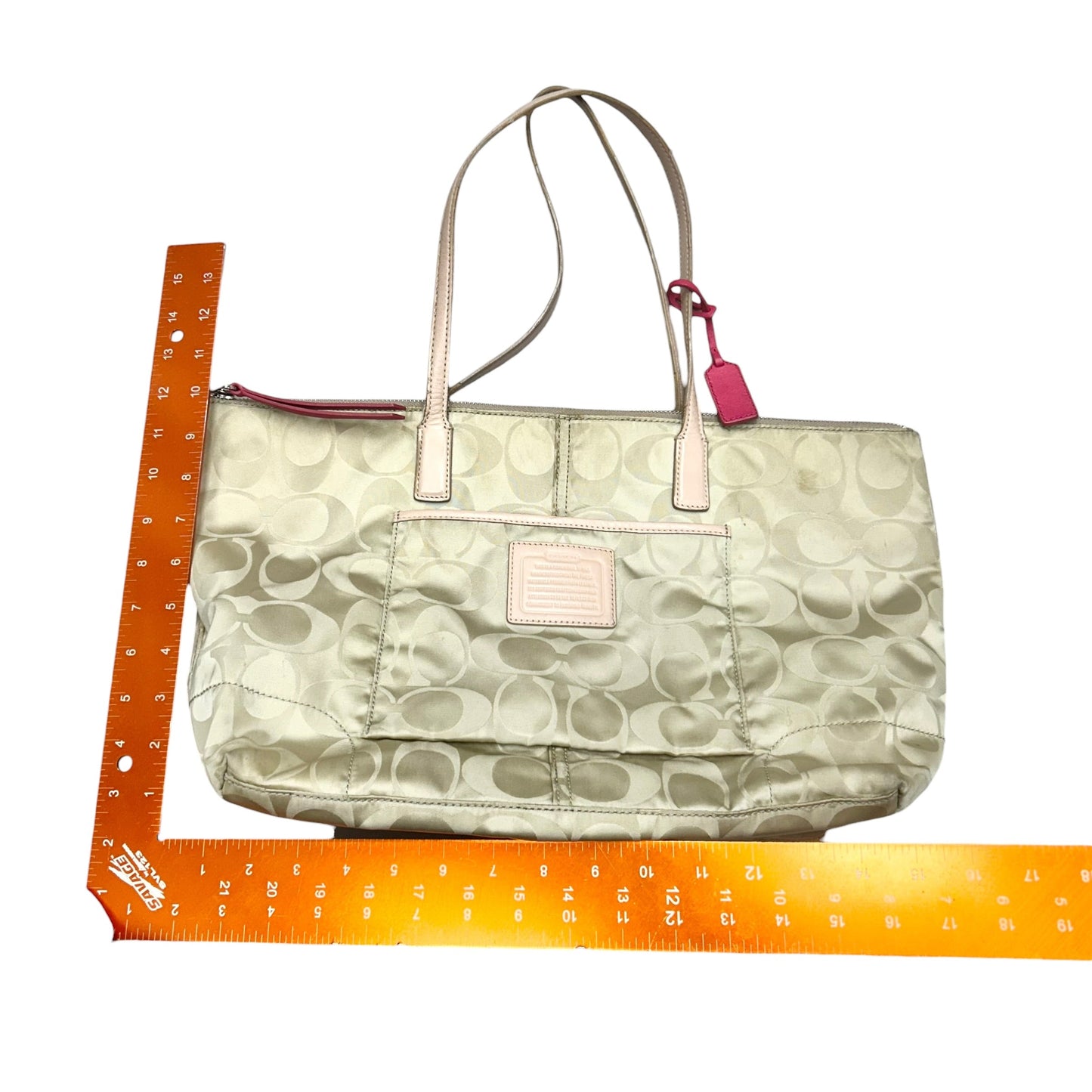 Tote Designer By Coach, Size: Large