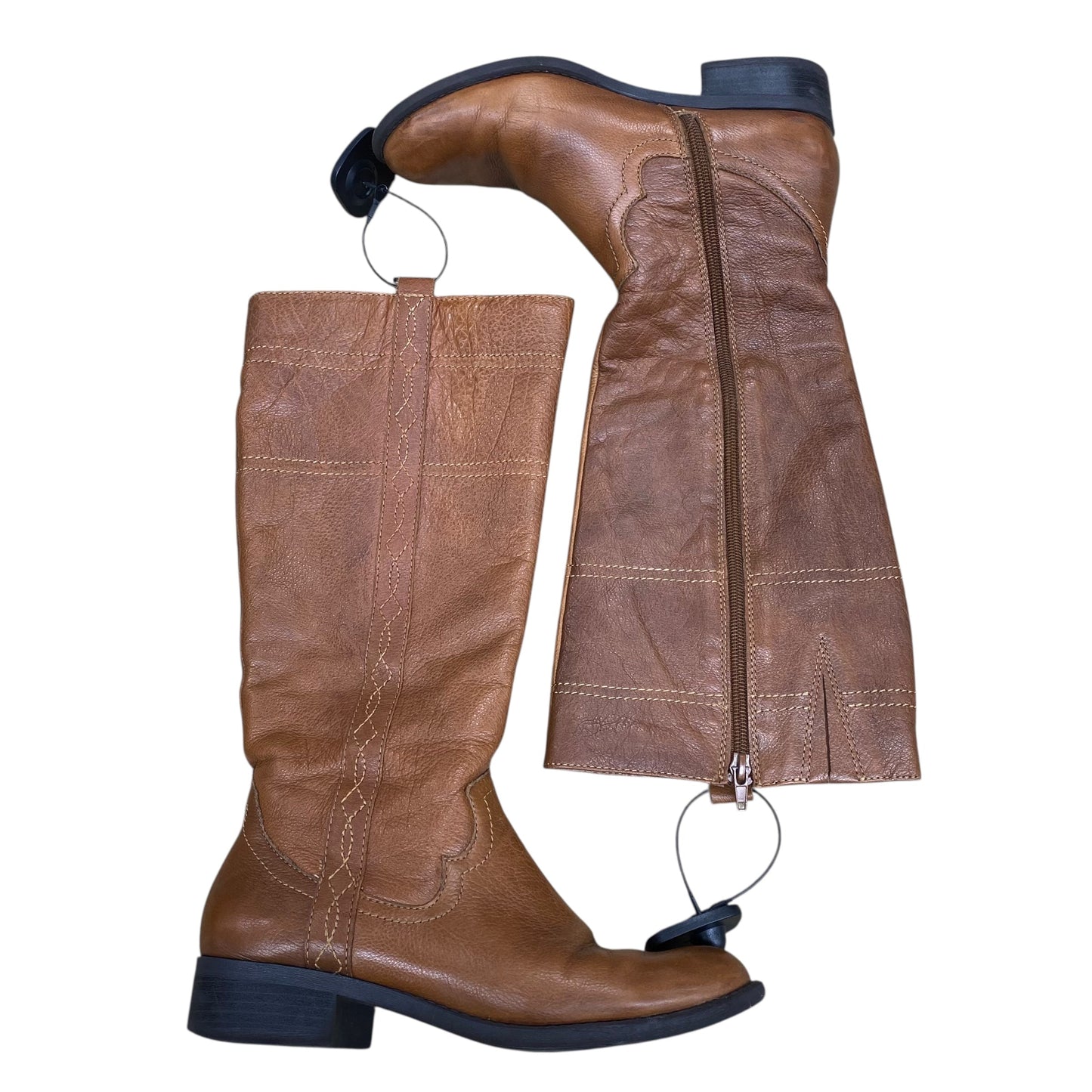 Boots Knee Flats By White Mountain In Brown, Size:7.5