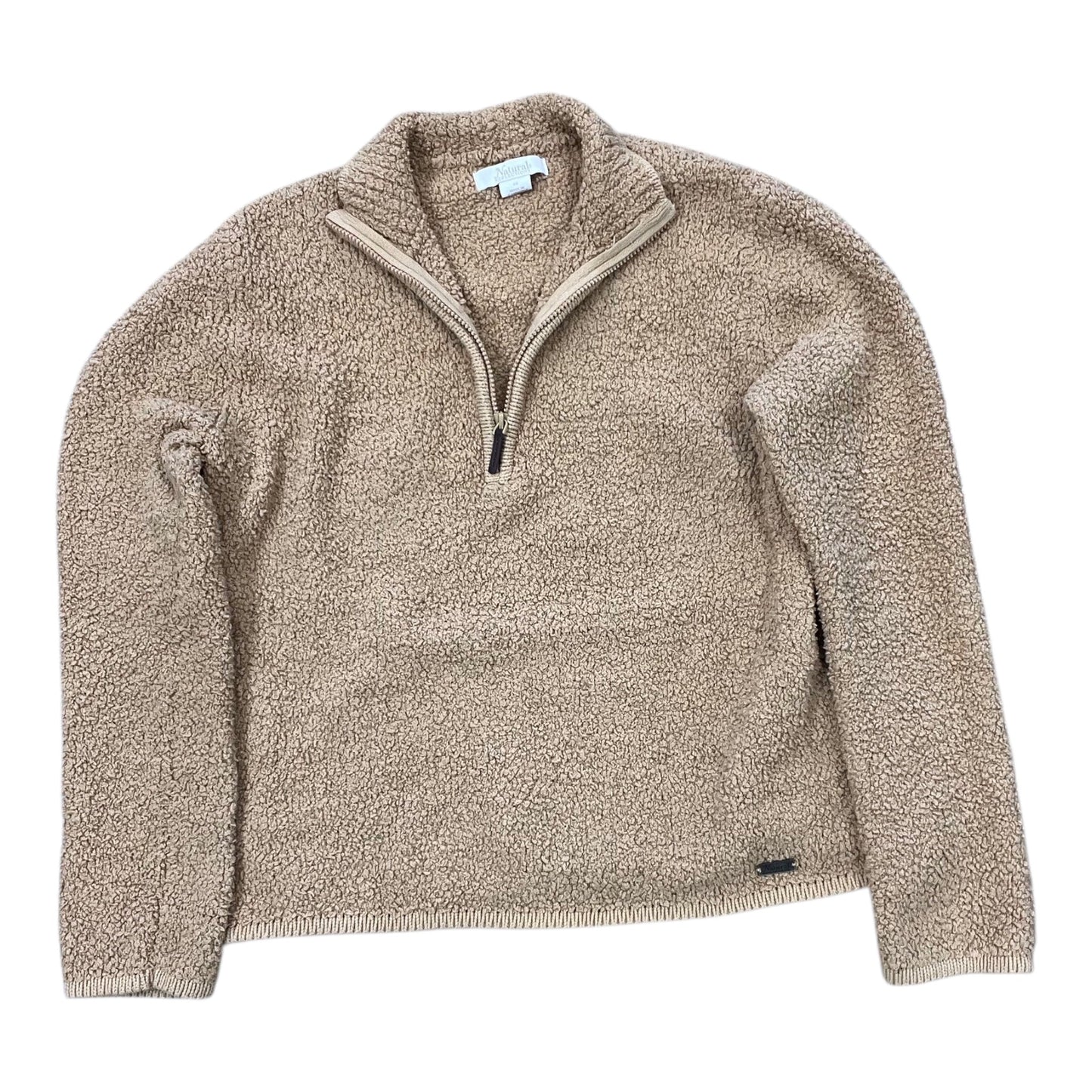 Sweatshirt Collar By Natural Reflections In Tan, Size:M