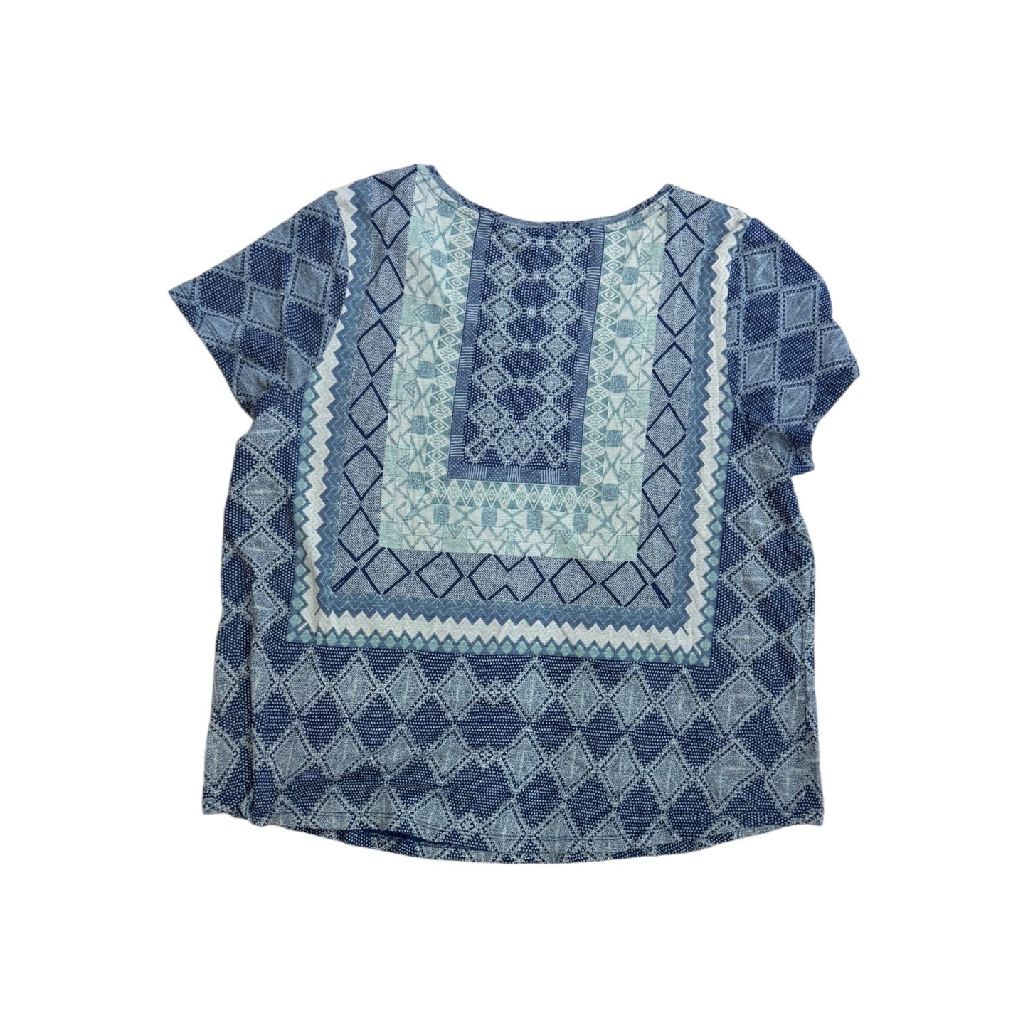 Top Ss By Lucky Brand In Blue & Green, Size:1X
