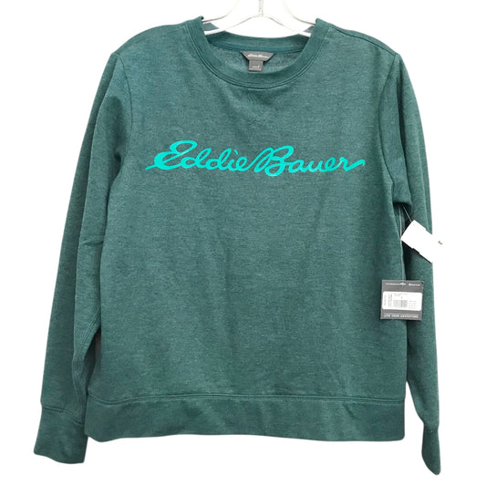 Sweatshirt Crewneck By Eddie Bauer In Green, Size:S