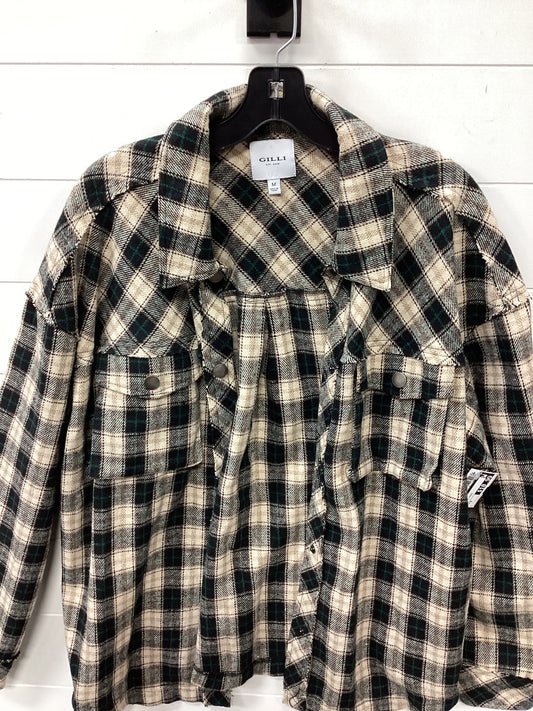 Top Ls By Gilli In Cream & Green, Size:M