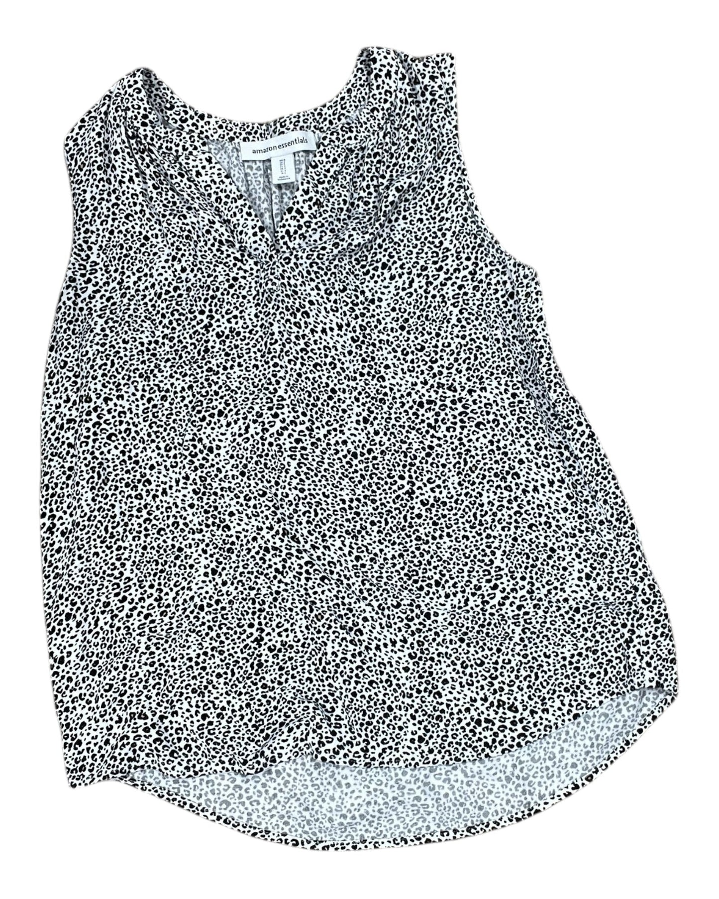 Top Sleeveless By Amazon Essentials In Black & White, Size:S